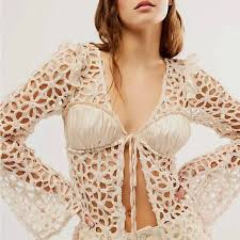 For Love & Lemons LIKE NEW Brooke Crotchet Top Spring/Summer